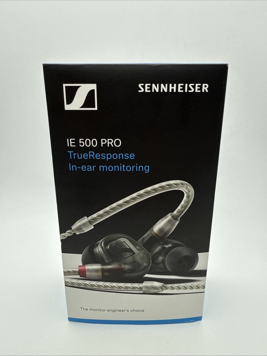 Sennheiser IE 500 PRO In-Ear Headphones - Smoky Black - New