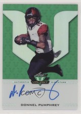 2017 Leaf Valiant Green 29/50 Donnel Pumphrey #BA-DP1 Auto 0nr3