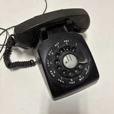 Vintage 1954 Western Electric / Bell System Black Rotary  CD 500 Telephone