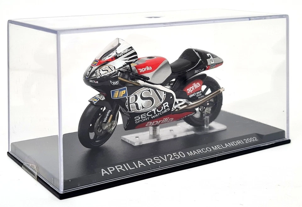 Deagostini 1/24 - Aprilia RSV 250 Marco Melandri 2002 Model Motorcycle - Image 2 of 4