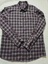 Marc Anthony Mens Large Long Sleeve Button Shirt grunge Plaid Flannel