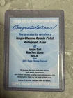 🧂YY  2025 topps chrome FOOTBALL ROOKIE PATCH AUTO RPA RC JAXSON DART REDEMPTION