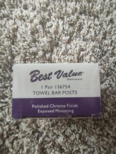 New Best Value Towel Bar Posts Polished Chrome Finish