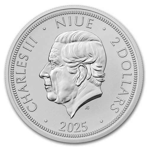2025 Niue 1 oz Silver Czech Lion BU - Picture 2 of 3