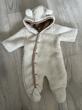 Topomini Ernstings Family Baby Kuscheliger Teddy Overall Gr.62