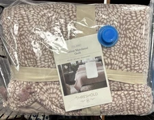 Threshold Cotton Matelassé Quilt – Full/Queen – Reversible Pink & White Texture