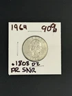 1964-D 25C Washington Quarter 90% Silver