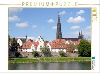 Calvendo Puzzle Stadtansicht Ulm Mit Stadtmauer | 1000 Teile Lege-GrößE 64 × 48