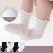 0-12Years Beauty Girls Socks Cotton Soft Children's Frilly Kids Socks For Girls