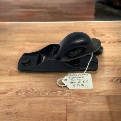 Block Plane Richards & Conover Carpenter Woodworking Tool 5 1/2  Kansas City VTG