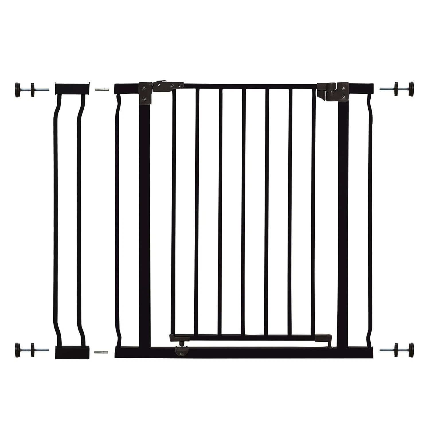 Liberty Walk Thru Baby Safety Gate Set - with 3.5Inch Extension Panel, Fits 29.5