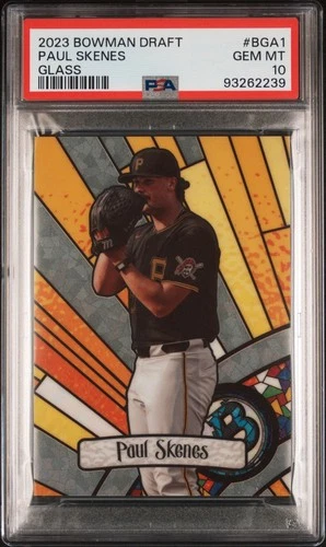 2023 Bowman Draft #BGA-1 Paul Skenes Bowman Glass (RC) PSA 10