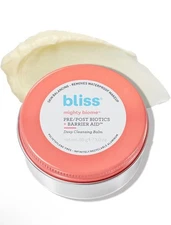Bliss Mighty Biome Pre/Post Biotics + Barrier Aid Deep Cleansing Balm, 3.0 oz