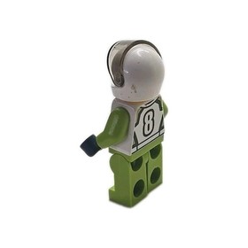 LEGO City Lime Green Racing Driver Minifigure 60113 60115 Rally Car Helmet