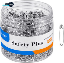 Small Safety Pins 1.0 Inch 26Mm  Size 0 Safety Pin 600-Count Nickel