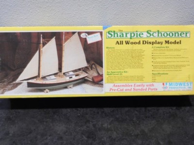 Midwest Products Sharpie Schooner #968 1989 All Wood Display model