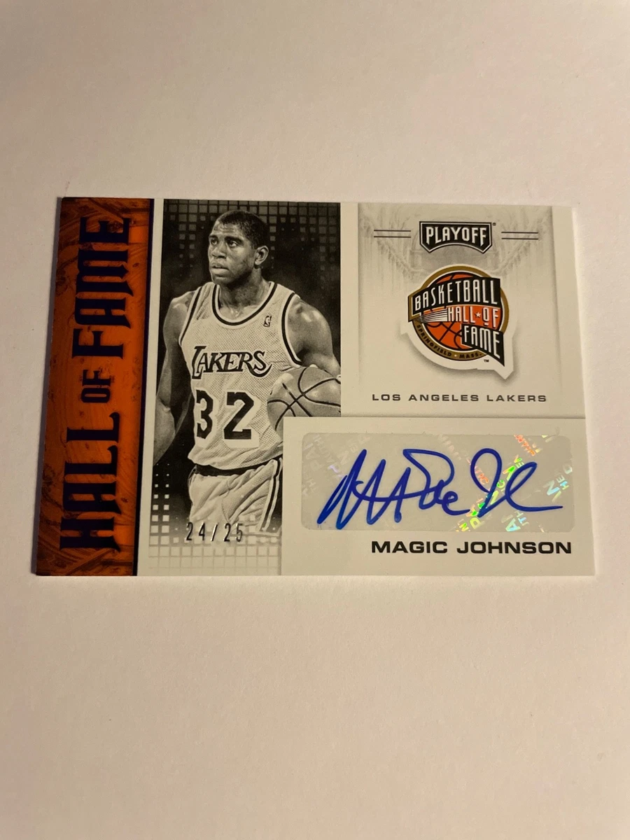 Panini Magic Johnson Basketball Autographed Sports Trading Cards