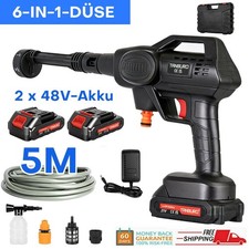 3000W Akku Hochdruckreiniger 2 Akkus Auto Mobiler Druckreiniger Spritzpistole