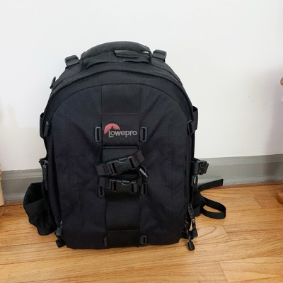 Lowepro Pro Trekker AW Large Black Backpack Camera Bag W/rain Cover