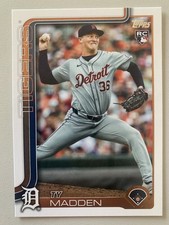 Ty Madden 2025 Topps Series 2 - #483 (RC) Rookie Detroit Tigers FREE SHIPPING