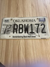 THE BEST Oklahoma Specialty License Plate Remember Black Wall Street Race Riots