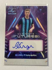 RYAN FINNIGAN 2022 Leaf Ultimate Soccer Futures Spectrum Silver AUTO 2/7 (Z2)
