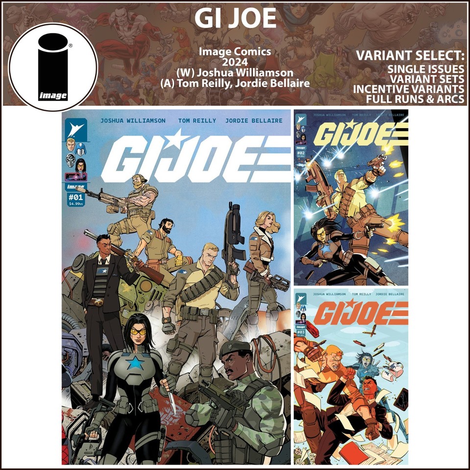 GI Joe (2024) #1 2 3 Image Comics Energon Universe COVER SELECT