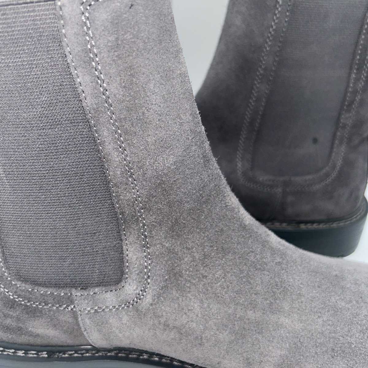 Saint Morta Chunky Chelsea Boot,Grey Suede Lea.,Lug Sole, Men\'s SZ:10M,NEW/DEFS. 05008210-YS584_default_0005.  main image 2