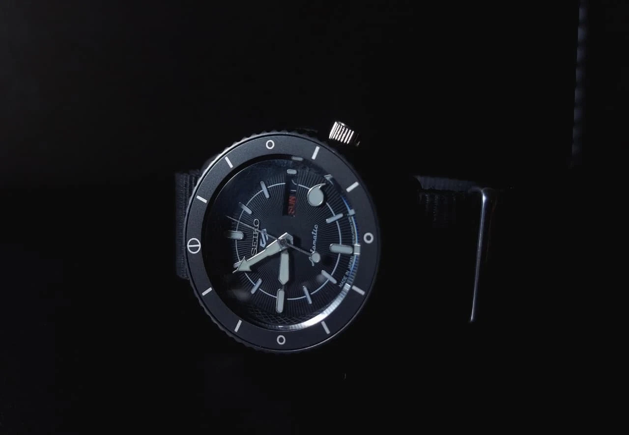 Seiko 5 Sports Naruto x Baruto "SHIKAMARU NARA" Automatic JDM Black Men's Watch