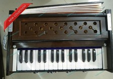 Indian Musicl Instrument 4 Stopper Multi Bellow Teakwood Color 32 Key Harmonium