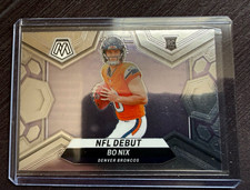 Panini Mosaic 2024 NFL Debut Bo Nix Rookie Card #271 Denver Broncos. rookie card picture