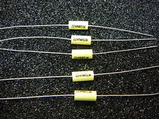ILLINOIS CAPACITOR Metallized Polyester Small Size 0.22 uF 50V 10% AXIAL  Qty.5