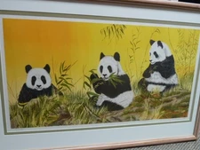LYNN CHASE PANDA BEAR'S  LITHOGRAPH  SIGNED AND NUMBERED  LIM. ED. 
