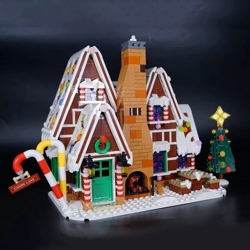 MOC 10267 Christmas Gingerbread House Building Blocks 1477pcs - With Box - Picture 2 of 6