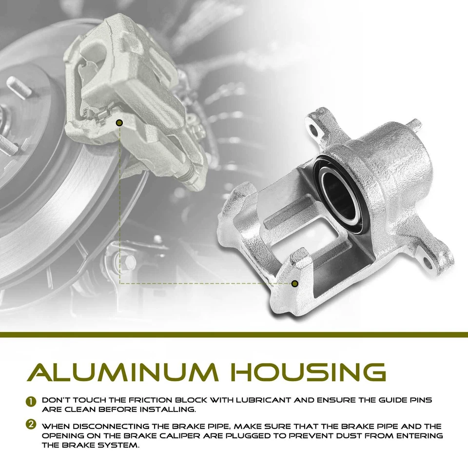 一对 2 制动卡钳带支架适用于福特 Transit Connect 2010 2011 - 2013 前 — 第 2/4 张图片