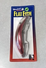 WORDEN’S ORIGINAL M-2 FLATFISH METALLIC COPPER RED SCALE 4.5” LURE PLUG NEW RARE