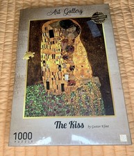 Gustav Klimt The Kiss 1000 Piece Jigsaw Puzzle by Eurographics Yellow Sealed NIP