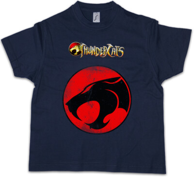 THUNDERCATS LOGO Kinder Jungen T-Shirt Thundera TV Series Comic Cartoon Kult