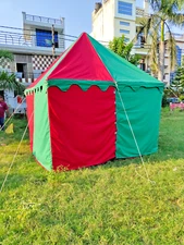 Weekend Sale Camping Tent Medieval 3x3 square Red Green water proof events tent