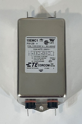 TE Connectivity 15EMC1 Single Phase Power Line Filter CORCOM 15A 250V EMC Series
