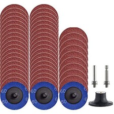 Miroku 50Pcs P60 2 inch Quick Change Discs Set, A/O Sanding Discs with 1/4" Hold 0.30 per gallon