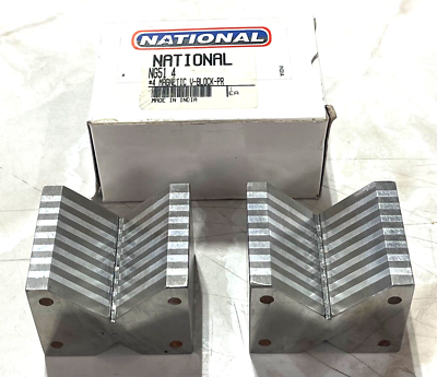 #ad Magnetic V Block Chuck 1 7 8″ × 2 5 8″ × 2″ Precision Ground 1 Pair $33.59