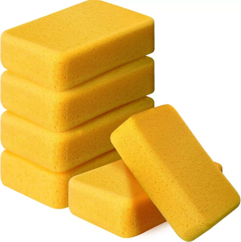 6 Pcs Large Sponges 7.5 X 5.5 X 1.9 Inch All Purpose Cleaning Washing Car Tile
