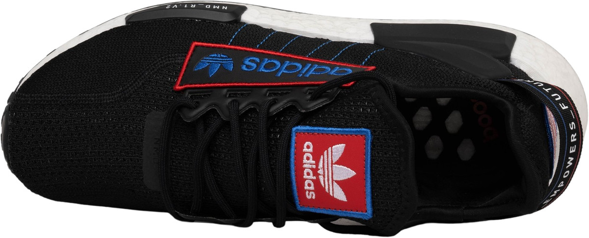 NEW! Men\'s Adidas NMD_R1 V2 Black/Blue/Red \'Logo Patch Size 11 adidas NMD_R1 V2 Logo Patch - Team Power Red for Sale  main image 4