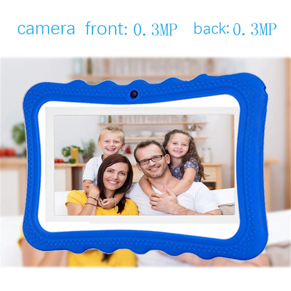 7" Kids Tablet PC Android 6.0 Quad Core 512MB+8GB Wifi Dual Cameras Bundle Case - Image 3 of 4