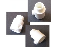 Klemmnippel Zugentlastung für Pendel Leuchten Lampen Fassung Außengewinde weiß