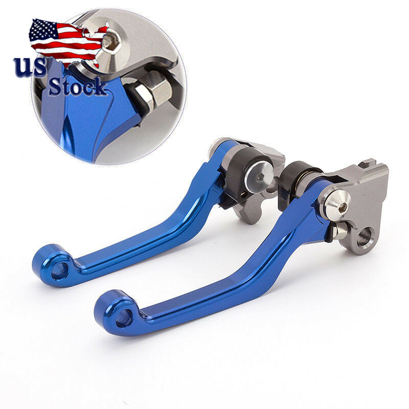CNC Brake & Clutch Lever Set – Blue, Fits Yamaha YZ80 YZ85 2001-2014 (Pair)