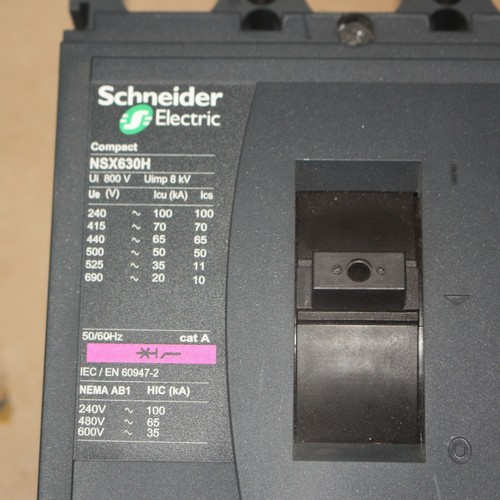 Merlin Gerin/Schneider Compact NSX630H 3P3D Micrologic Circuit Breaker LV432950 - Picture 4 of 12