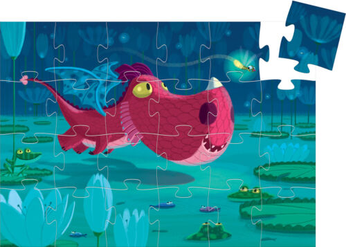 Djeco Edmond the Dragon 24 Piece Jigsaw Puzzle - Afbeelding 1 van 2