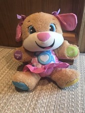 Fisher-Price LAUGH LEARN SINGING TALKING GIRL DOG Plush STUFFED ANIMAL